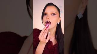 ASMR makeup with tint #asmr #makeup #liptint #glowylips #nadinaioanaasmr #lipgloss  #lipstickhacks