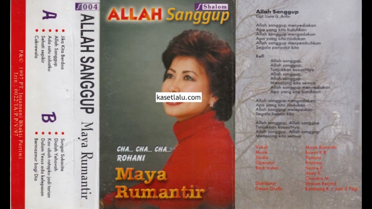 Maya Rumantir - Ada satu Sobatku (Album: Allah Sanggup 1997)
