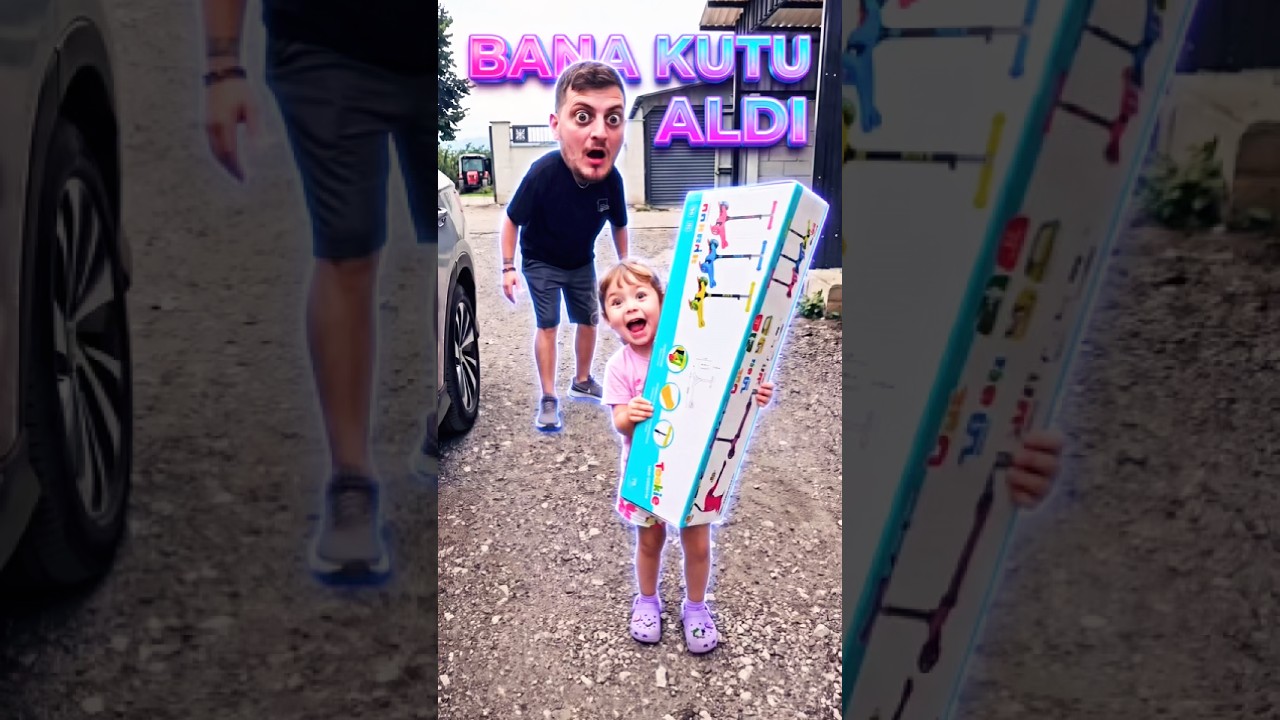 Bana Kutu Aldın! Diye Tutturan Minik Kızın Sürpriz Kutusu! 😂 #shorts #reklamdeğildir