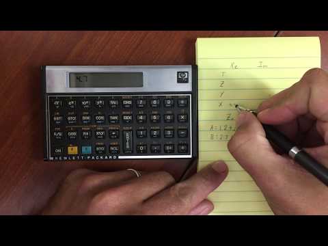 HP 15C Complex and Imaginary Numbers