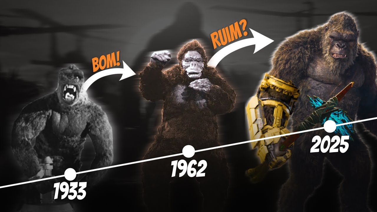 A EVOLUÇÃO dos EFEITOS do KING KONG!!! E COMO eles foram FEITOS!