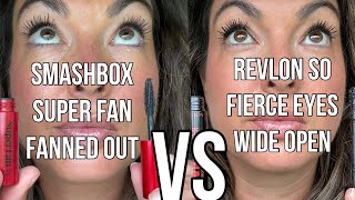 Revlon So Fierce vs Smashbox Super Fan Mascara | Drugstore vs High-End Lash Test