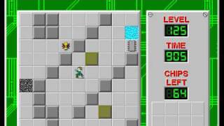 Chip's Challenge 1 Level 125 (Mixed Nuts) - 830 seconds