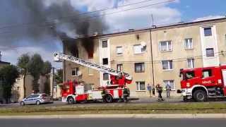 Pożar Dąbrowa Górnicza 21.08.15