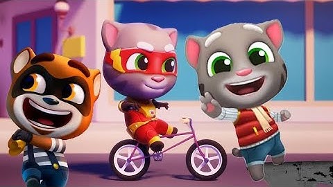 my talking tom hero dash new episode 22 || tom की New सूट || angela tom cartoon kids my talking tom