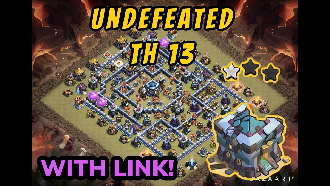 WORLD'S BEST TH13 WAR BASE! (with replays)