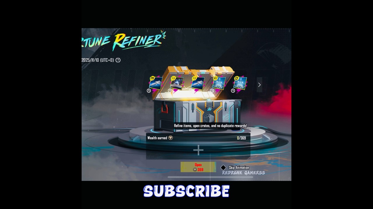 Bgmi New Fortune Refiner Crate Opening | New Reward system in Fortune Refiner 