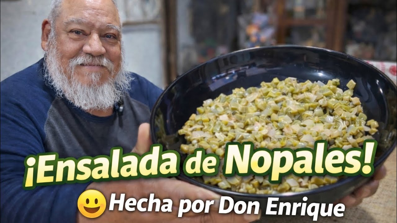 Ensalada de nopales con solo 4 ingredientes 🌿 | Cocina sencilla con Don Enrique