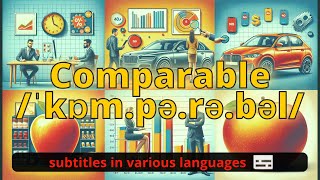 Comparable meaning with 5 examples