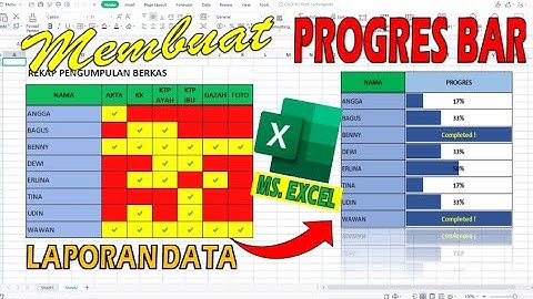 Cara Membuat Progres Bar di Excel