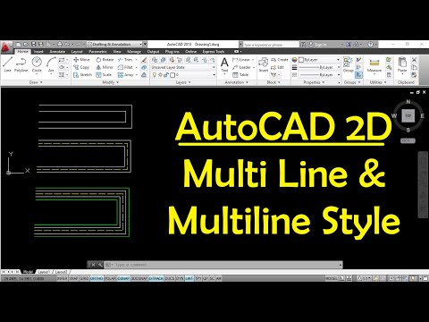 Multi line Command in AutoCAD 2D | AutoCAD Practice | AutoCAD Tips and Tricks