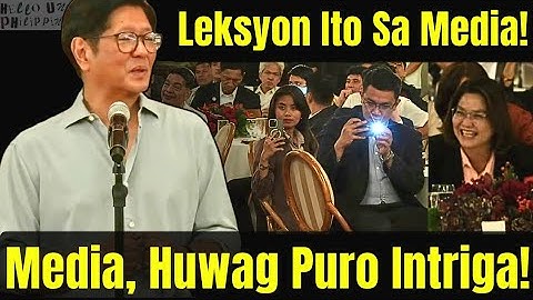 PBBM, Extemporaneous Speech sa Harap ng Media Corp ng Palasyo! 