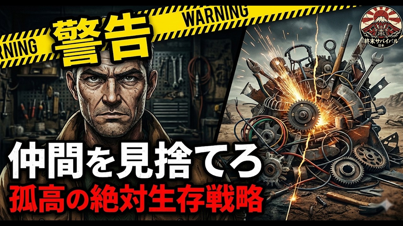 【警告】仲間を見捨てろ。群れる奴から死ぬ。ガラクタと物理法則だけで生き残る「孤高の絶対生存戦略」