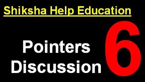 Pointers Lecture 6: Functions Returning Pointers (See Description for Free Notes)