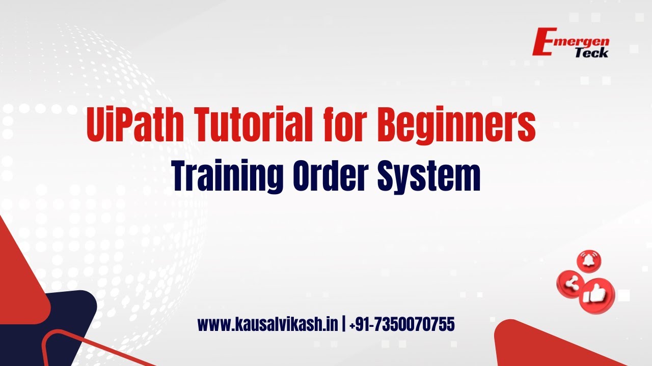 4- UiPath Tutorial Beginners | Automating a Training Order System ...