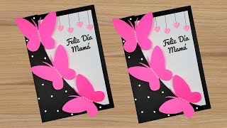 🦋🌷Tarjeta mariposas para el día de la madre🌷🦋 Mother's Day Card 💖 Día de la Mujer🌺 Card Women's Day