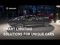 Smart lighting solutions illuminate unique cars with the speed of light