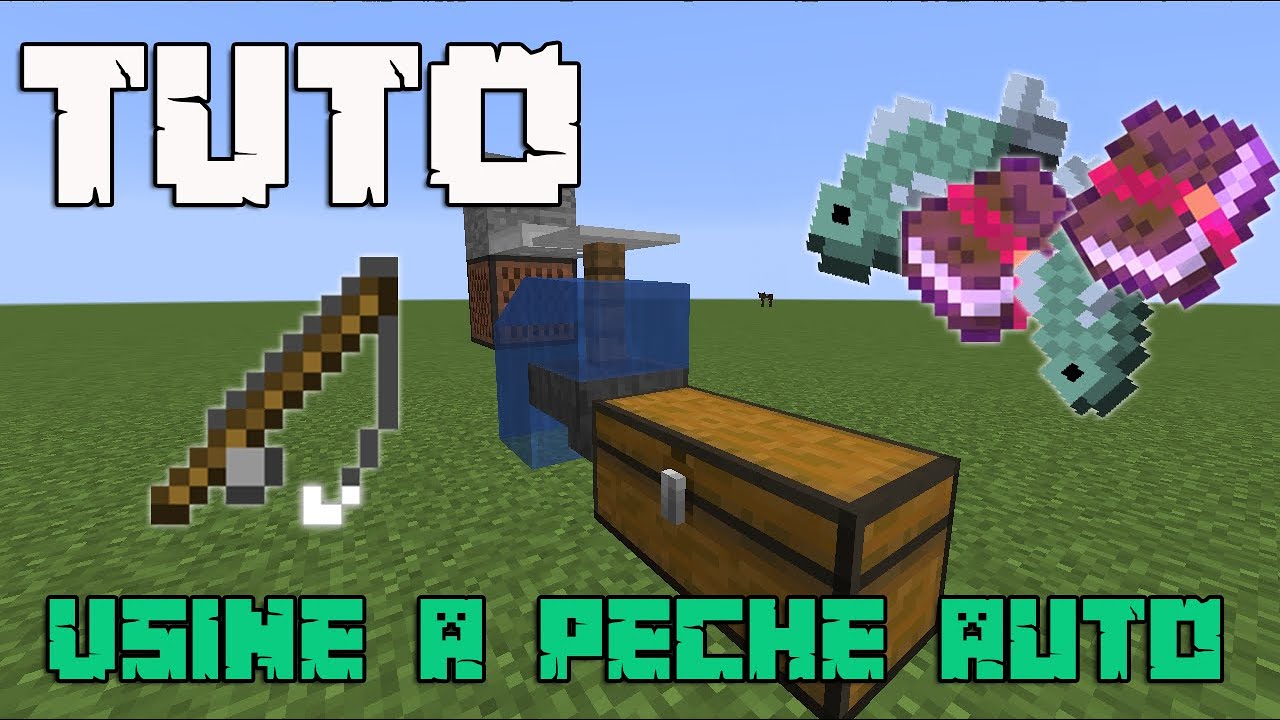[TUTO] Usine à pêche 100% automatique Facile | 1.15 - 1.16 Minecraft