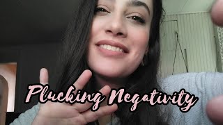 fast aggressive ASMR plucking and cutting away ALL of your bad thoughts and feelings ✨