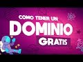 COMO TENER UN DOMINIO GRATIS - YouTube