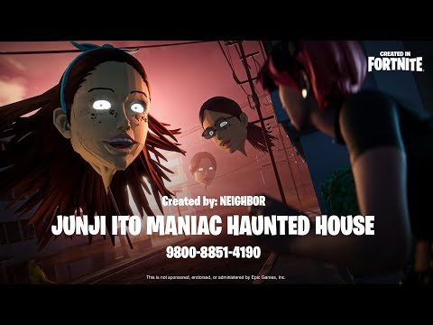 Junji Ito Maniac Haunted house - Fortnite Creative Game Trailer