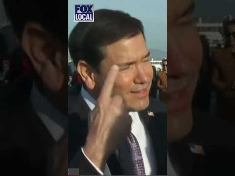 Marco Rubio's tense exchange with reporters when asked about Kimberly Guilfoyle