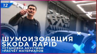 Шумоизоляция Skoda Rapid | Расчёт материалов | Установка акустики