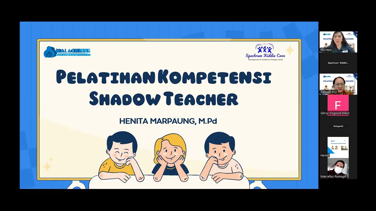 Part 1 "PELATIHAN KOMPETENSI SHADOW TEACHER"