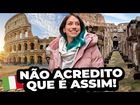 COMO É O COLISEU DE ROMA POR DENTRO: conhecendo o subterrâneo e arena!