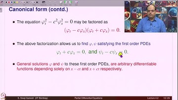 Wave Equation in one space dimension - d