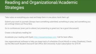 How To Survive a Doctoral Program