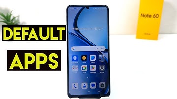 How to change the default Apps or browser on Realme Note 60
