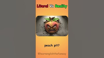 Literal Vs Reality English Compound Words | 252