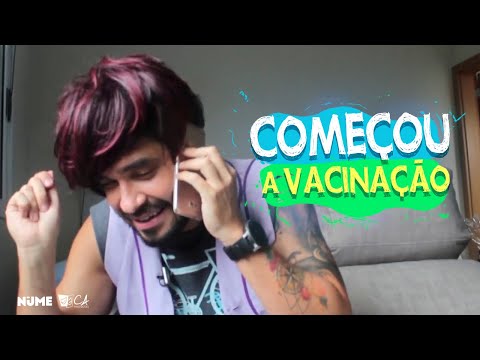 Começou a vacinação Márcia! Corre Márcia, vamos organizar a fila!