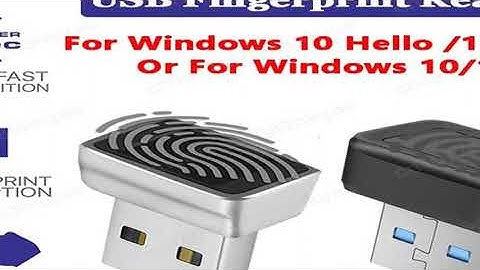 DEAL USB Fingerprint Key Reader For Windows 10/11 Hello Security Key Biometric Scanner PC Fingerprin