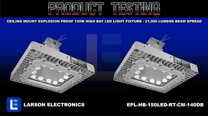 Ceiling Mount Explosion Proof 150W High Bay LED Light Fixture - 21,000 Lumens Beam Spread