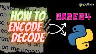 🔴LIVE!! HOW TO ENCODE AND DECODE IN PYTHON