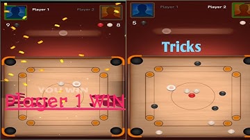 CARROM BOARD GAME 5||PLAYERS 1 BLACK WINS||C B Game3.0