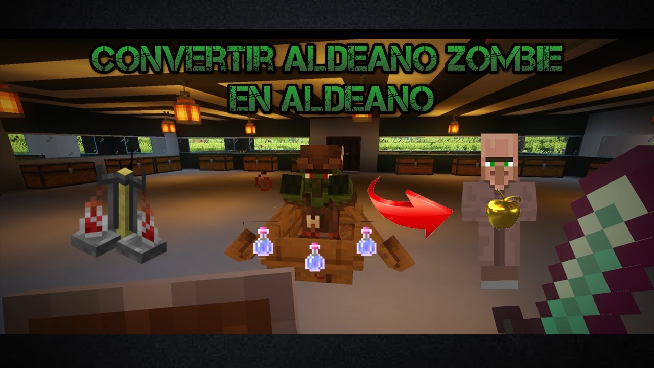 COMO CONVERTIR A UN ALDEANO ZOMBIE EN ALDEANDO | RICKIMASTER - YouTube