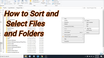 How to Sort and Select Files and Folders