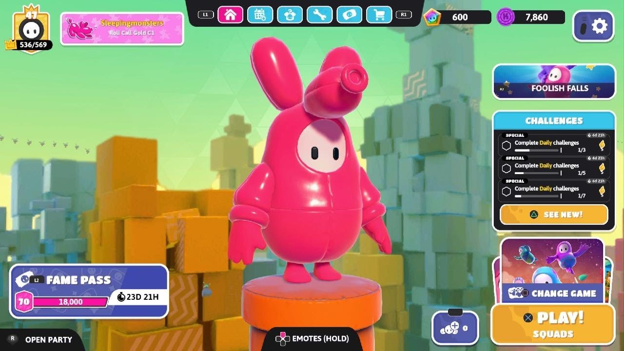 PS5] Fall Guys: Squeak & Twist Costume - YouTube