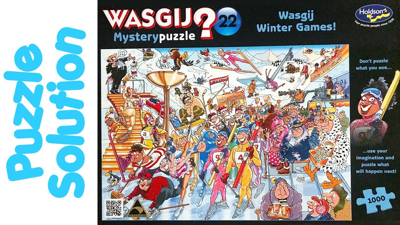 Wasgij Jigsaw Puzzle Solution - Mystery 22 Wasgij Winter Games!