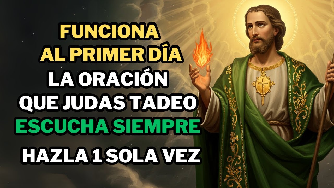 ¡Funciona AL PRIMER DÍA! La Oración que Judas Tadeo ESCUCHA SIEMPRE
