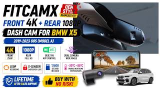 Fitcamx BMW X5 Dash Cam Review | OEM Style 4K Front + 1080P Rear Camera with WiFi