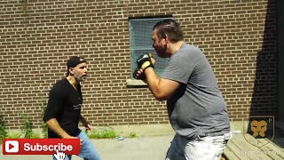 HOW TO DEFEND FROM WILD PUNCHES FROM A MUCH LARGER ATTACKER