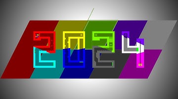 Happy New Year 2024 - 16 Alphabet Eliminations Marble Run Race ASRM in Algodoo