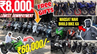Only ₹8,000 dp🔥challenging rates me best used bikes scooty in mumbai, cheapest second hand bikes