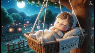 6 Hours Baby Cradle Sleep | Forest Night Flute Melody & Crickets ππͺΆ