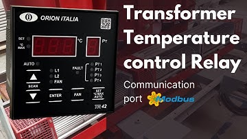 Cast resin transformer temperature control relay