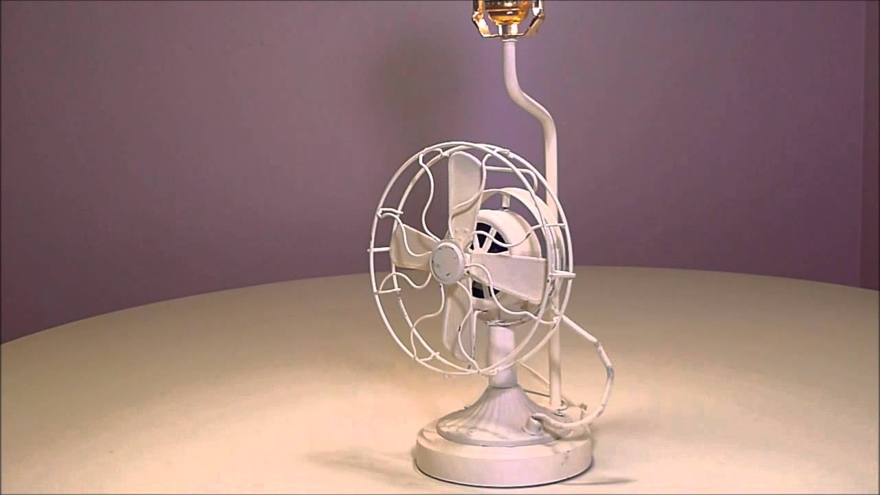 Music Box Lamp shaped like an Antique Electric Fan